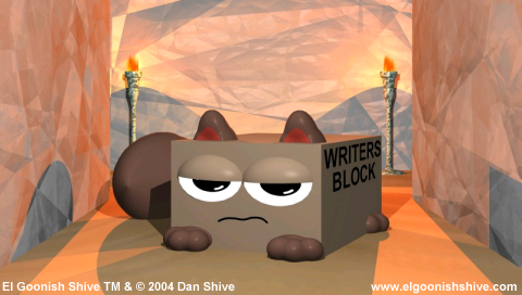 Dan Shive's character Writer's Block